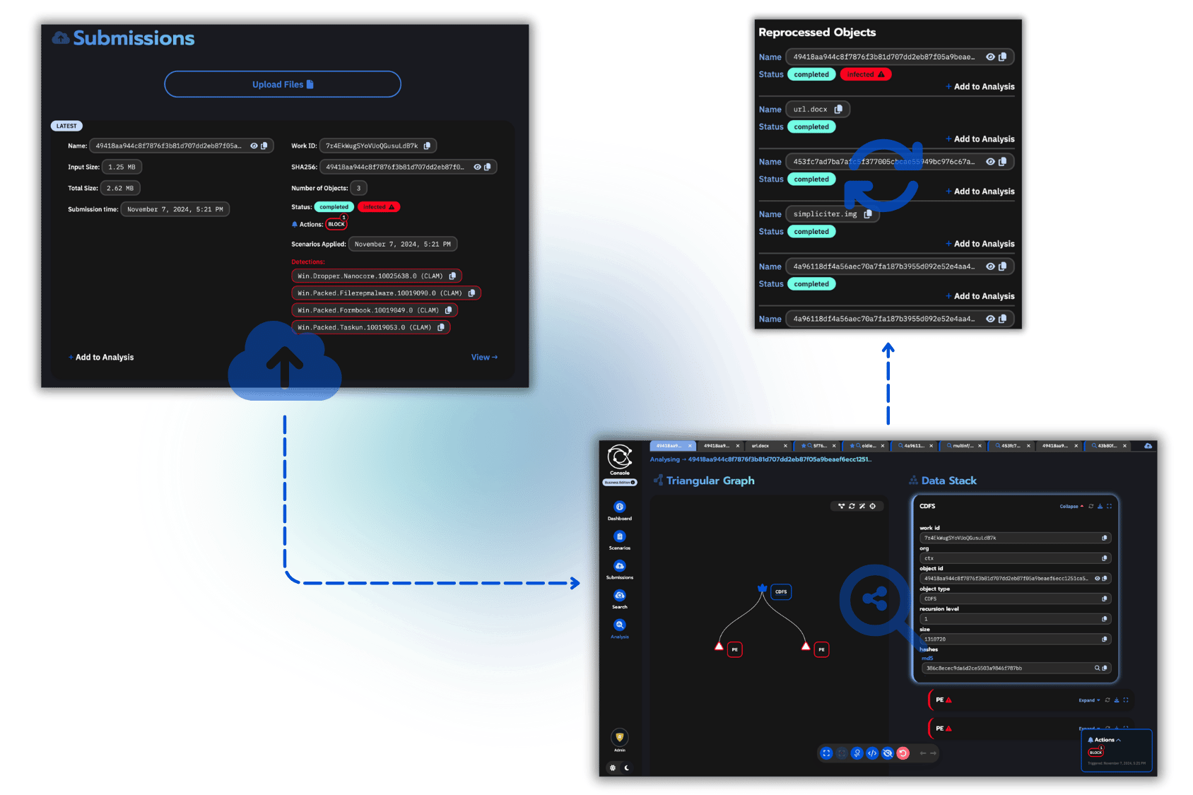 Files upload UI