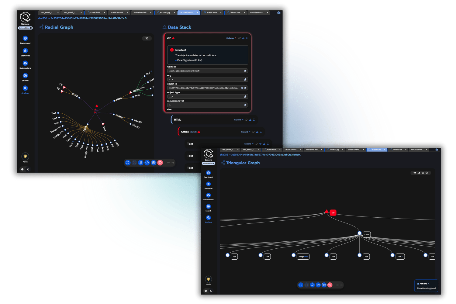 Data graphs UI